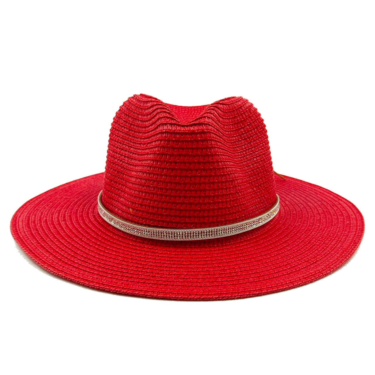Rose Red Summer Straw Hat Jazz Top Visor Hat New Accessories Outdoor Summer Visor Beach Hat  sombreros