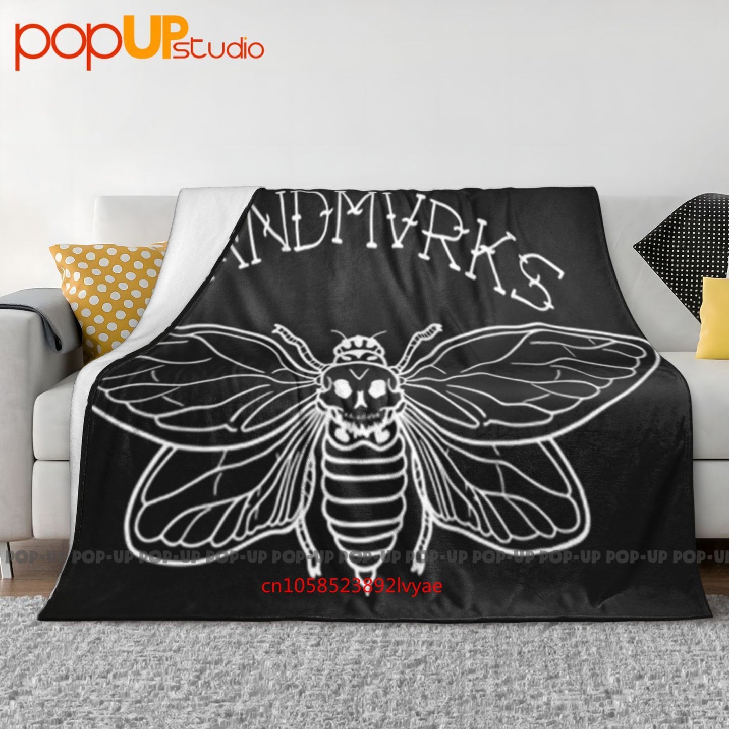 Landmvrks Metal Band Deathmoth Cobertor Ultra Macio Acolchoado Capa de Sofá de Inverno Coberturas de Cama
