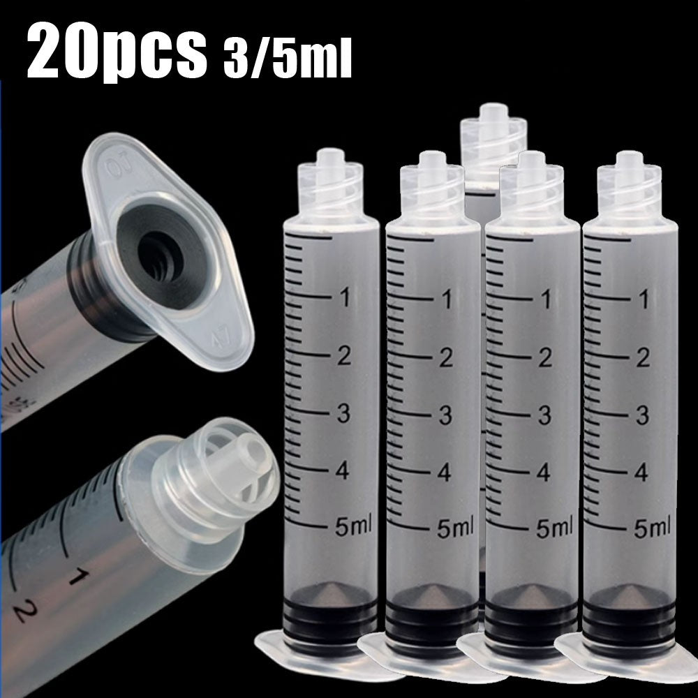 20 seringas de 3ml/5ml sem haste para rosca de agulha, para Mesoterapia (Hydrolifting), embaladas individualmente para Injetor EZ