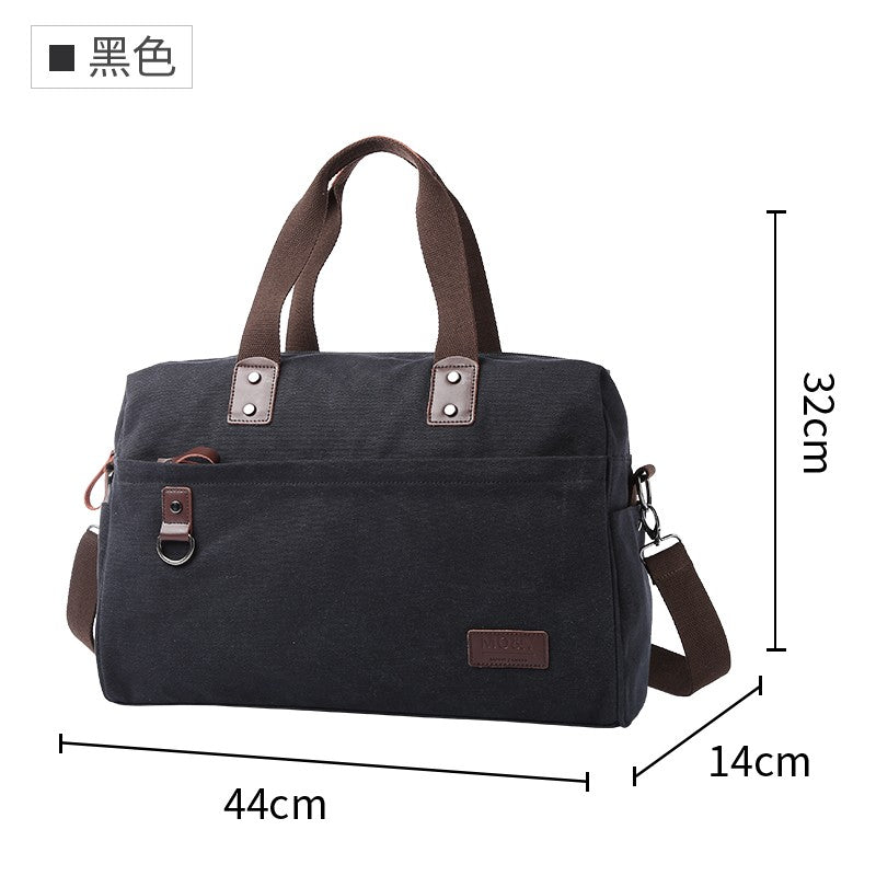 Bolsa Masculina de Lona, Bolsas Casuais de Negócios para Notebook de 15.6 polegadas, Mochila de Viagem de Ombro Fashion e de Alta Qualidade