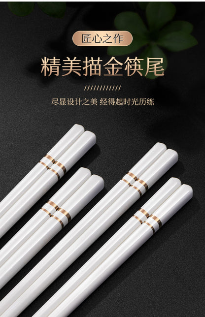 Hashis de Cerâmica Chinesa com Propriedades Antiderrapantes e Anti-queda, Conjunto de Hashis de Cerâmica Doméstica de Alta Qualidade Acessórios de Cozinha