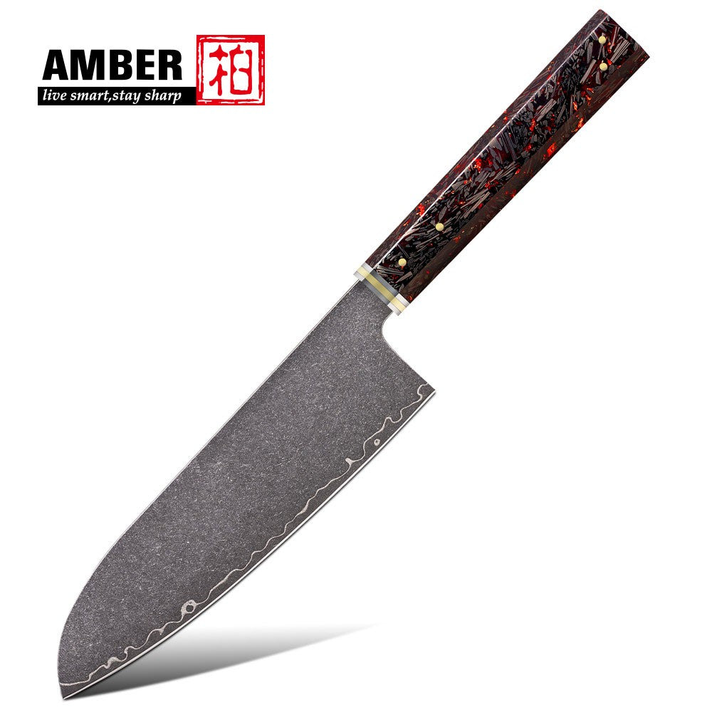 Conjunto de Facas de Cozinha 1-6PC Damasco 3 camadas de revestimento Facas de aço Acessórios de Cozinha Facas Profissionais de Chef Ferramentas de Culinária