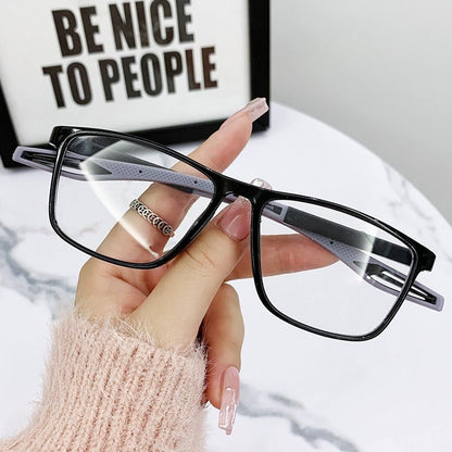 Unisex Ultralight Silicone TR Sports Myopia Glasses Anti Blue Light Men Basketball Anti-Shedding Eyewear Prescription Eyeglasses
