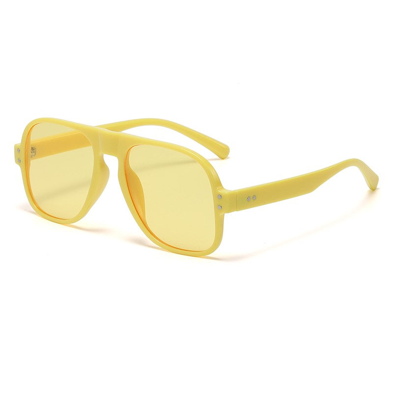 GD Aviator sunglasses with metal hinge Colorful modern street sunglasses Fashion trend eyeglasses frame