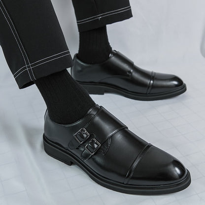 Brand New Men's Pointed Comfortable Business Banquet Oxford Shoes Fashion Spring Men's Breathable Casual Wedding Leather Shoes