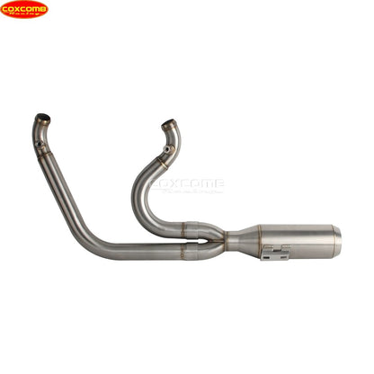 Slip On Exhaust Muffler System Motorcycle Complete Exhaust Pipe For Harley Dyna Street Bob FXDB FXDBB FXDBP FXDBI Limited FXDBC