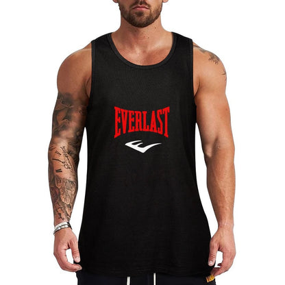 Outdoor Boxing Sports Men's Tank Tops Quick Dry Breathable Gym T-shirt Man Casual O-neck Sleeveless Shirts Fashion Fitness Vest
