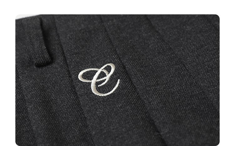 CHIC VEN Women Pleated Skirt High Waist Casual Preppy Style A-line Thick Mini Skirt for Girl Autumn Winter 2025 Ladies Clothing