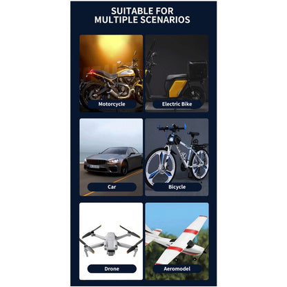 2/4/6pcs Wireless Remote Control LED Strobe Light for Car Auto Motorcycle Bike Drone Scooter Anti-collision Warning Lamp Flash