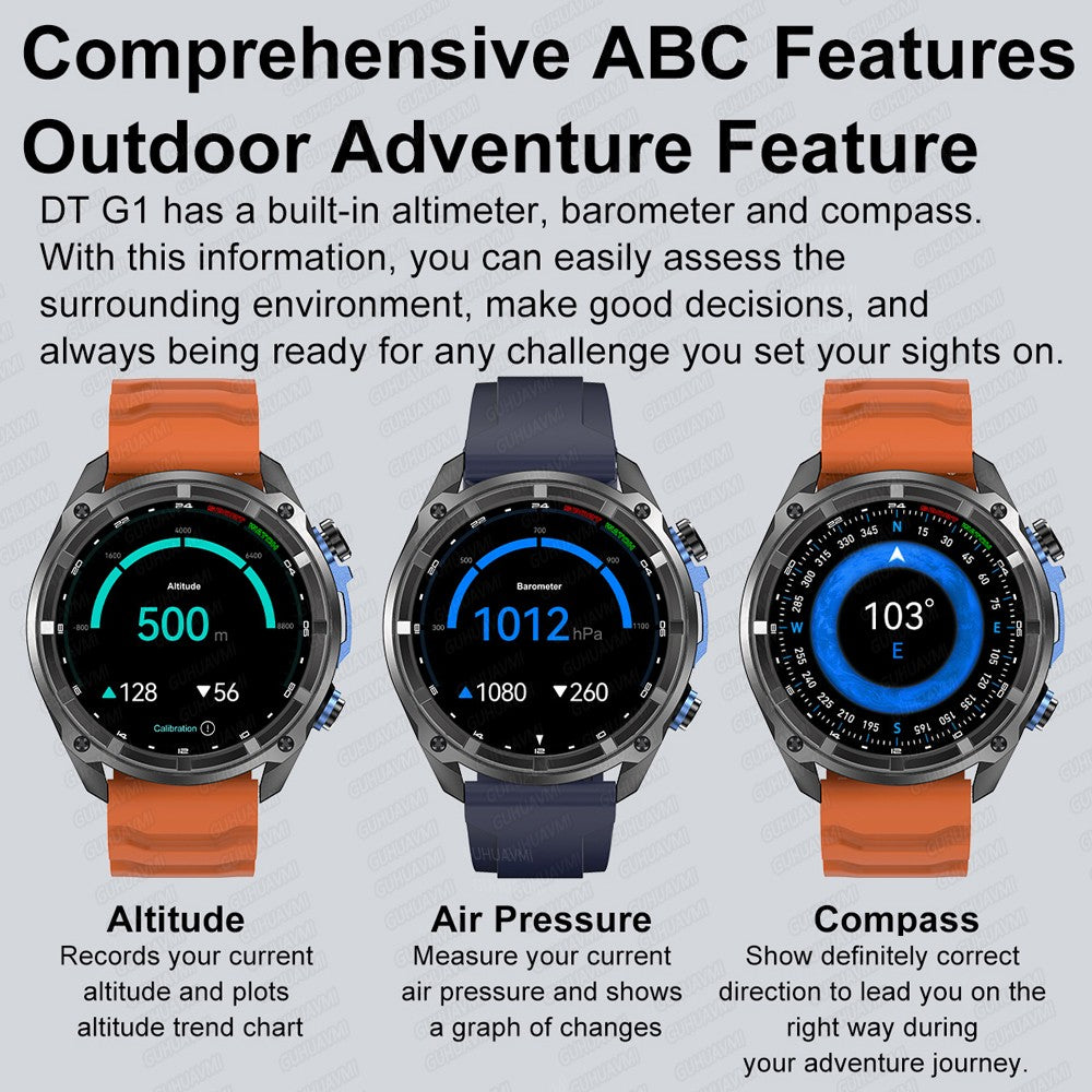 NEW 4GB Memory Video Player Smart Watch AMOLED With GPS Offline Maps Military Sports Smartwatch Men 30m Swim Waterproof Bracelet