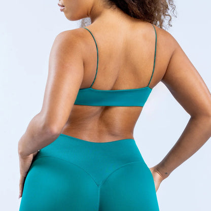 New Sports Seamless Spandex Strappy Bra Woman Fitness Elastic Breathable Breast Enhancement Leisure Sports Underwear