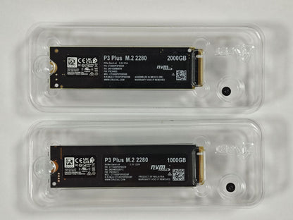 Crucial P3 Plus 1TB 2TB PCIe Gen4 NVMe M.2 SSD Interno (Pacote OEM) & Crucial NVME 2280 P310 1TB SSD & Crucial T500 1TB