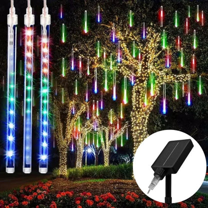 30/50cm Solar LED Meteor Shower Light Holiday String Light Waterproof Fairy Garden Decor Outdoor Led Street Garland Christmas