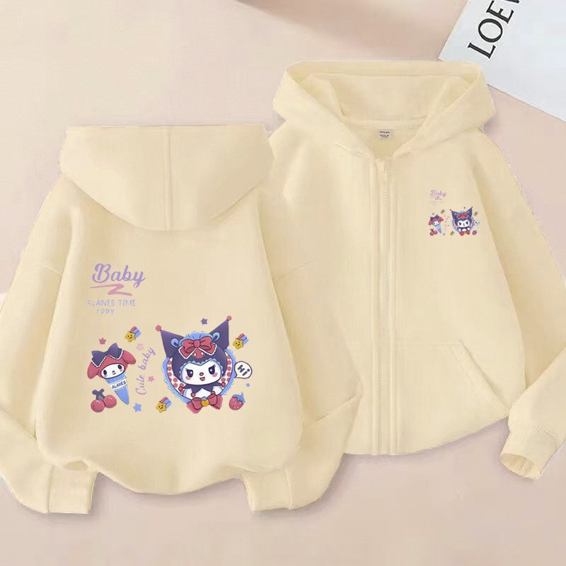 Purple Cool Lomi Children's Cardigan Printed 2D Cardigan for Boys and Girls Aged 2-12, Sweet, Fun, Multi functional, Cute Long s