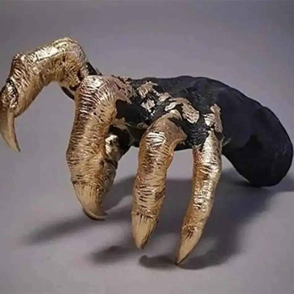 Halloween Decoration Jewelry Display Rack Hanger Witch Hand Wall Hanging Statue Resin Retro Aesthetic Art Sculpture