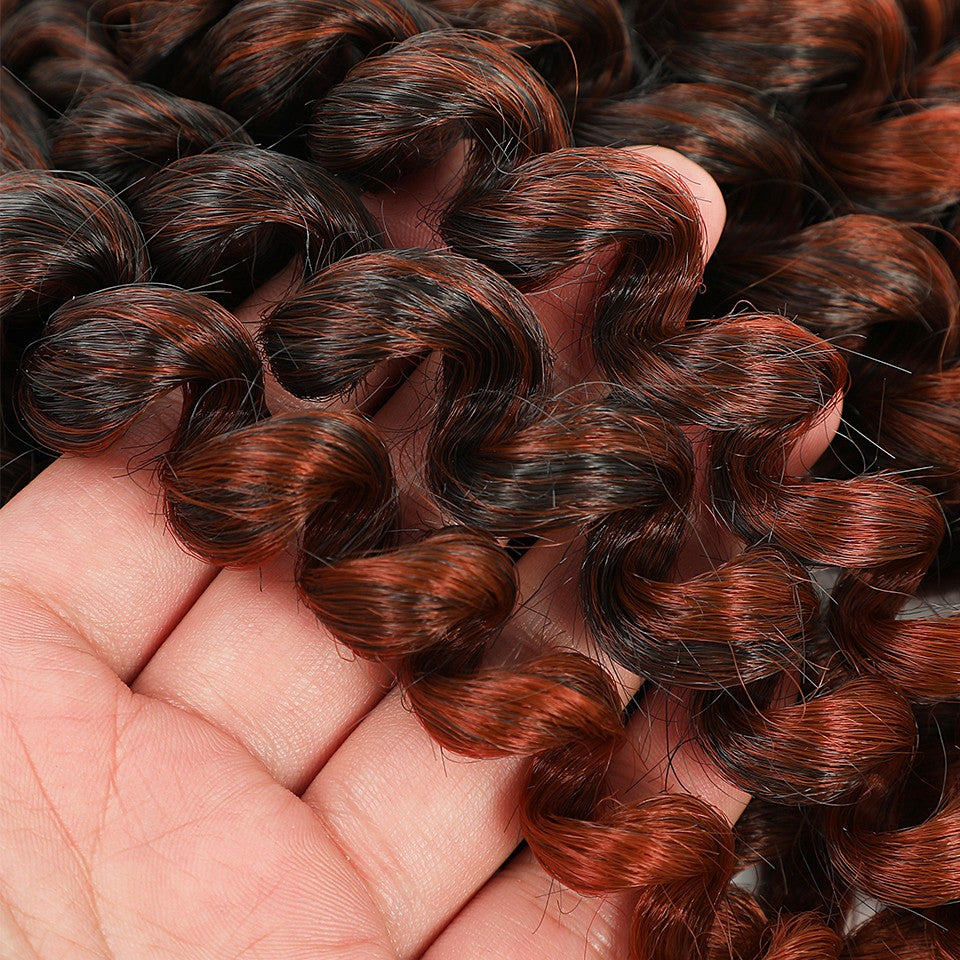 1-4 Pacotes 2X Ringlet Wand Curl Jamaican Bounce 8 polegadas Sintético Wand Curl Twist Braids Hair Crochet Cabelo Cacheado Extensões 20 Raízes