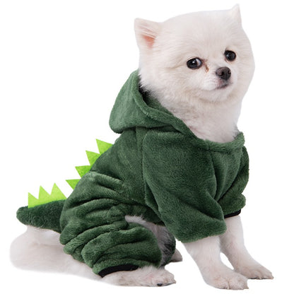 Roupas de cachorro de estimação macias e quentes de lã, macacões para cães, roupas de estimação para cães pequenos, roupas de cachorrinho e gatos, casaco de fantasia para Chihuahua Yorkshire