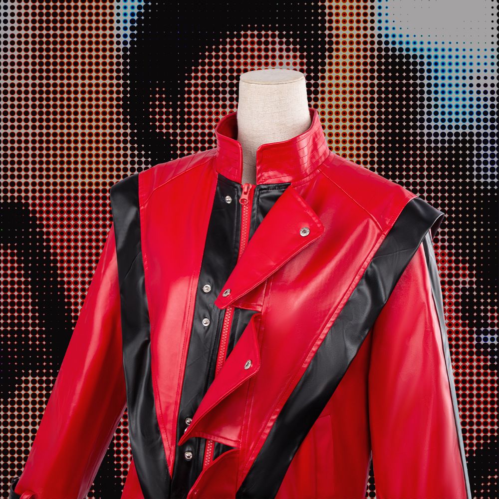 Michael Jackson Thriller Scary Cosplay Costumes movie Red Leather Jacket Pants Uniform Anime Halloween Costume for Men Woman