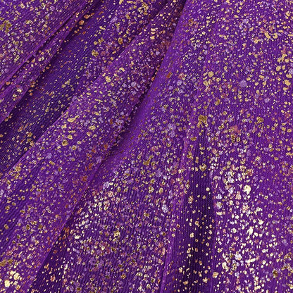 Adult hot mesh tutu skirt 2024 street fashion solid color skirt Polyester Gold/Silver  stamping dance skirt