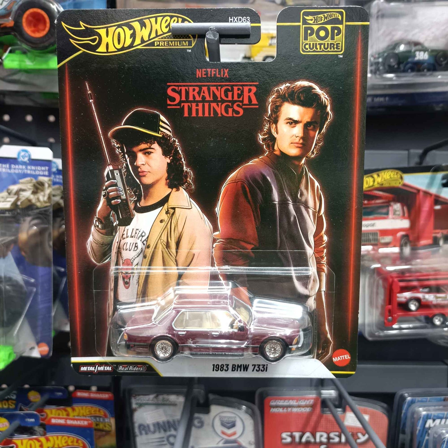 Hot Wheels Autêntico Entertainment Culture Series 1/64 Nissan Skyline Stranger Things BMW Modelos de Carro em Liga Fundida Brinquedos Presentes em Estoque