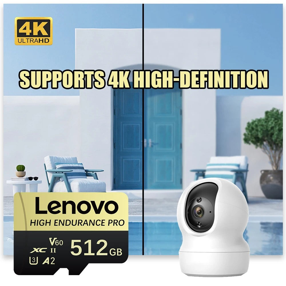 Cartão de Memória SD Mini Micro TF Lenovo 512 GB 256 GB 2 TB 1 TB de Alta Velocidade Cartão De Memória 128 GB para Armazenamento de Arquivos Câmera de Telefone
