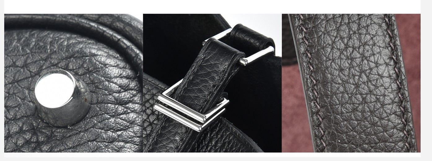 Mendy 22 CM Large size Top Quality Bucket Bags Women's Bag Lady Luxury Designer High End Bag TC Cowhide Golden Sliver