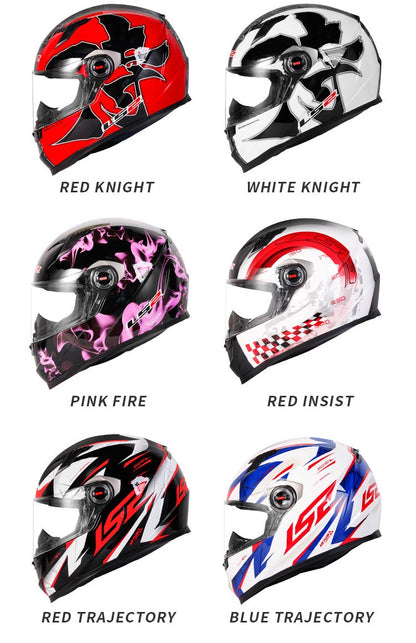 Capacete de Moto Clássico LS2 Fechado Masculino Feminino Capacete de Motocross Casco em ABS Aprovado pela ECE Acessórios para Motos FF358