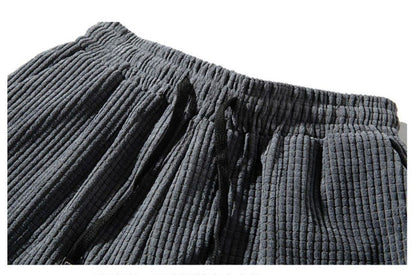 Baggy Corduroy Jogger Pants Men Tech Fleece Sweatpants Man Autumn Winter Casual Harem Pants Male Sport Thermal Trousers