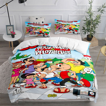 Conjunto de Capa de Edredom Condorito Chile Comics Book sem lençol de Cama King Queen Casal Full Solteiro