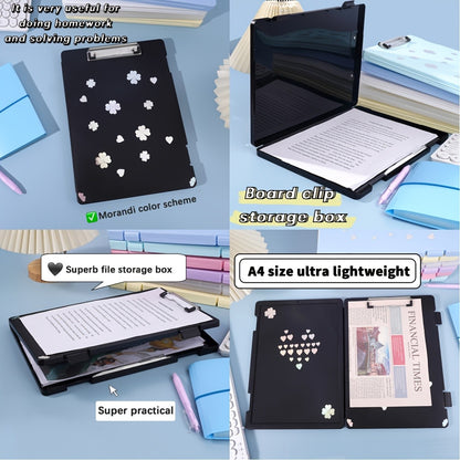 Multi-Functional File Folder Organizer, Large Capacity, Plastic, with Double Buckle Opening, for Student, Office, Exam Paper, DI