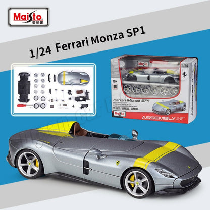 Maisto 1:24 Ferrari FXX K Roma Monza SP1 Carro Modelo Die-Cast Miniatura Carros Modelos Coleção Brinquedos Presentes Atacado