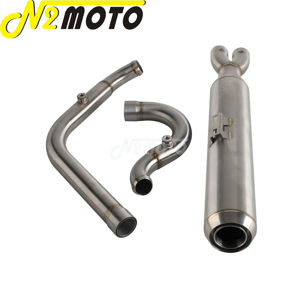 For Harley Softail Low Rider EI Diablo ST FXLRST FXRST 117 2022-2024 2-In-1 Full Length Exhaust System Stepped Head Muffler Pipe