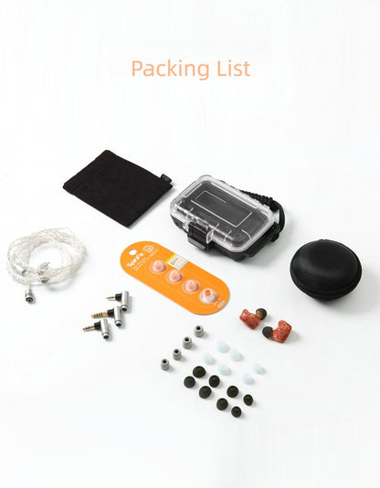 Sound Rhyme DTE500 Fone de Ouvido HiFi 2Est+ Knowles 2Ba + 1Dd Tribrid 5 Drivers Monitores Audiófilos Fone de Ouvido Intra-auricular