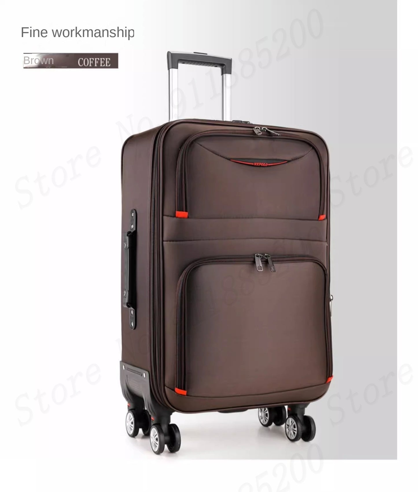30" Large Capacity Black Luggage Waterproof Durable Trolley Case Oxford Cloth Detachable Spinner Wheel 20" Password Suitcase