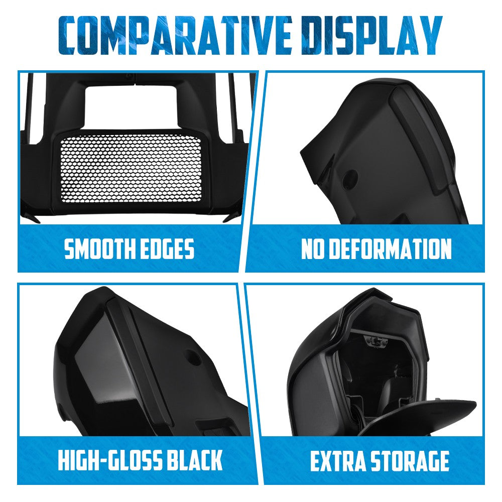 Motorcycle Fairing Spoiler Kit Lowers Cover Extended Chin Spoiler For Harley Touring Street Road Glide 23-Up FLHX FLTRX 2024-Up