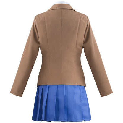 Game Doki Literature Club Monika Cosplay Sayori Yuri Natsuki Costume  Set School Uniform Girl Women Costumes