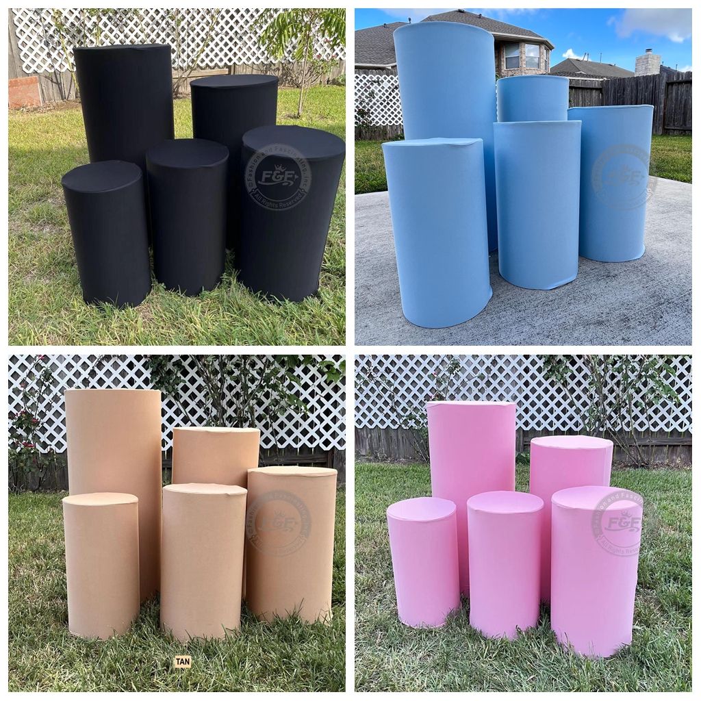 Race Car Theme Cylinder Covers Decor Elastic Racing Party Backdrop Pedestal Cover Baby Shower Birthday Custom Name Desserts