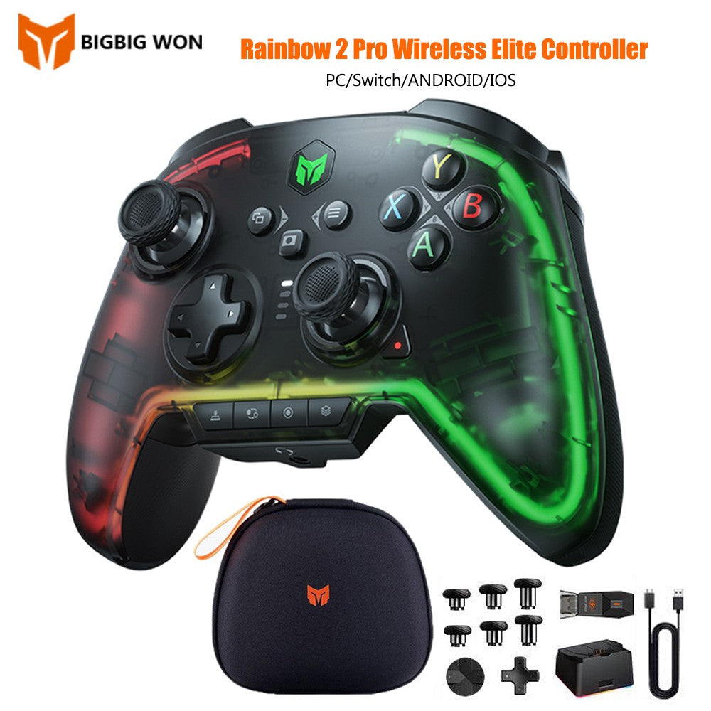 Original BIGBIG WON Rainbow 2 Pro Elite Game Controller Wireless Bluetooth Gamepad FPS Handle Joystick For PC/Switch/ANDROID/IOS
