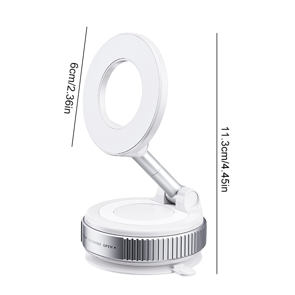 Magnetic Vacuum Car Mount Phone Holder Vacuum Suction Cup Car Phone Stand Universal GPS Navigation Stand for Car Smooth Surfaces