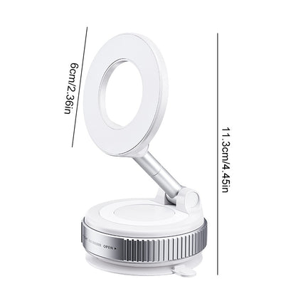 Magnetic Vacuum Car Mount Phone Holder Vacuum Suction Cup Car Phone Stand Universal GPS Navigation Stand for Car Smooth Surfaces