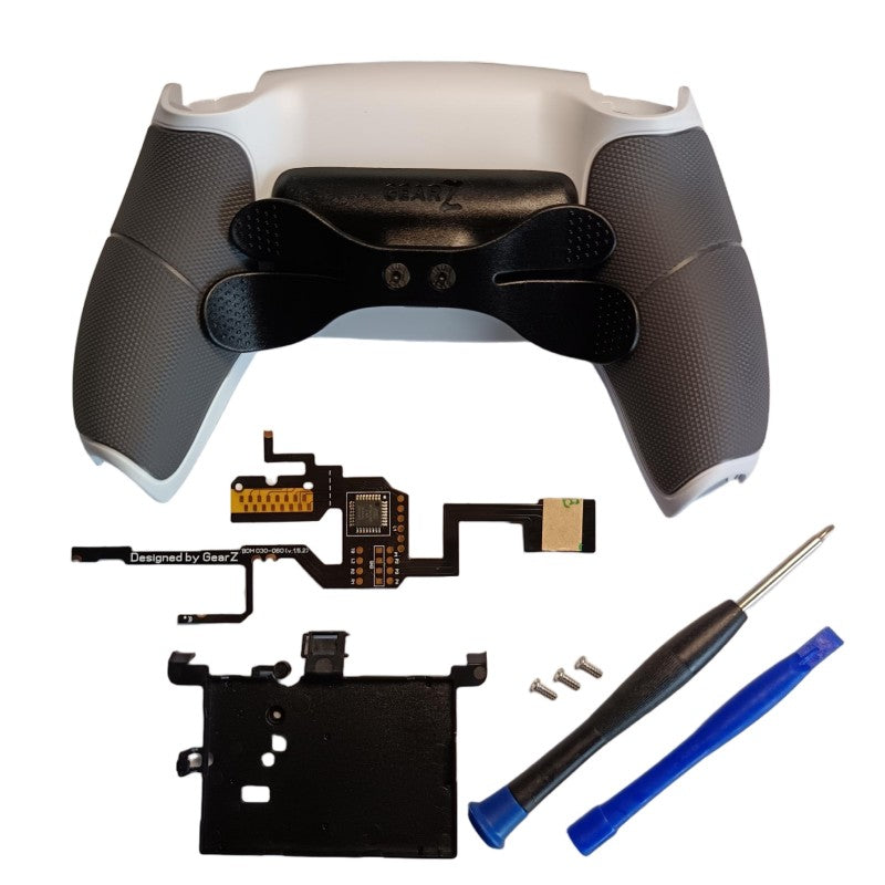 GearZ Back Paddles Programmable Remap Kit for PS5 Controller BDM-030/040/050, Upgrade Board Back Shell Back Button
