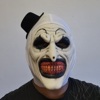 Scary Cosplay Mask Halloween Clown Bloody Latex Soft Props Party Terrifier Costume Masks Adult One Size