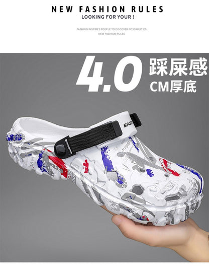 2025 Men's Summer Clogs Sandals Eva Slippers Men Fashion Flat Sandals Men Leisure Slides Men Casual Shoes Plus Size 46 47