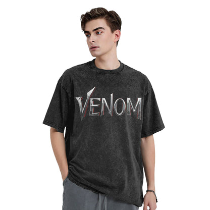 venom 3 the last dance 2024 movie  Washed T Shirt Streetwear Hip Hop Vintage T-Shirts  Tee Shirt for Men Women Cotton