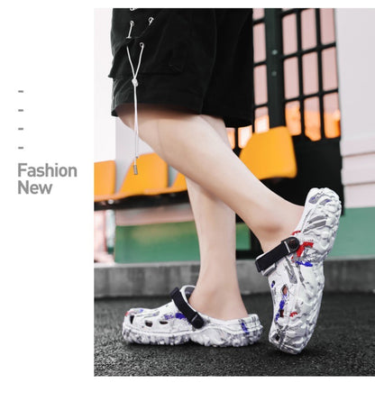 2025 Men's Summer Clogs Sandals Eva Slippers Men Fashion Flat Sandals Men Leisure Slides Men Casual Shoes Plus Size 46 47