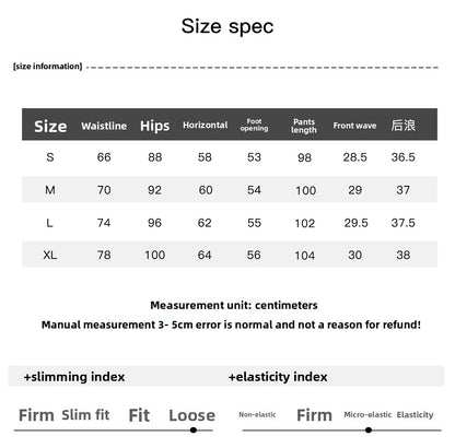 Baishiwang Silk Blend Knitted Pants Women's Summer Loose Casual Drape Long Striped Trousers Versatile Comfortable Long Pants