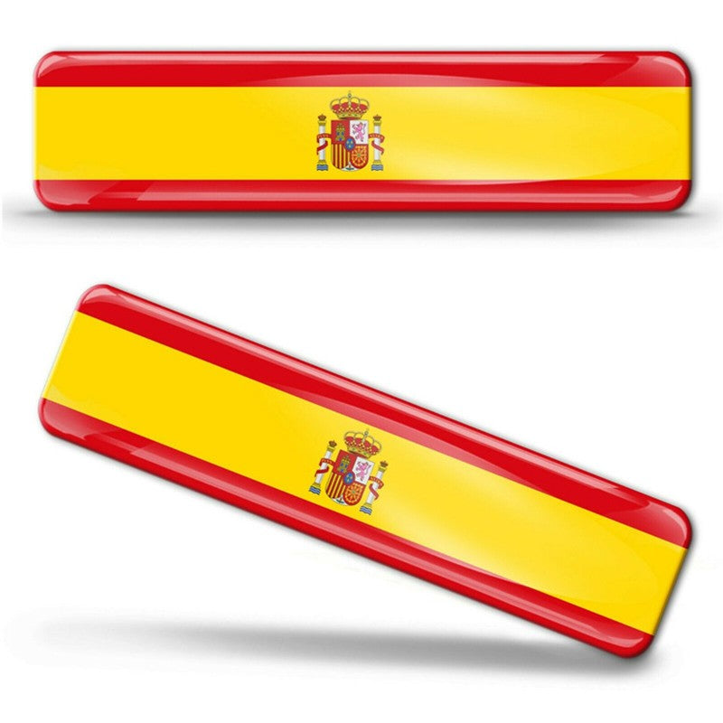 3D Reflective National Flag Sticker Motorcycle Accessories Car Decal British Italy USA France Russia Spain Brazil Chile ukraine