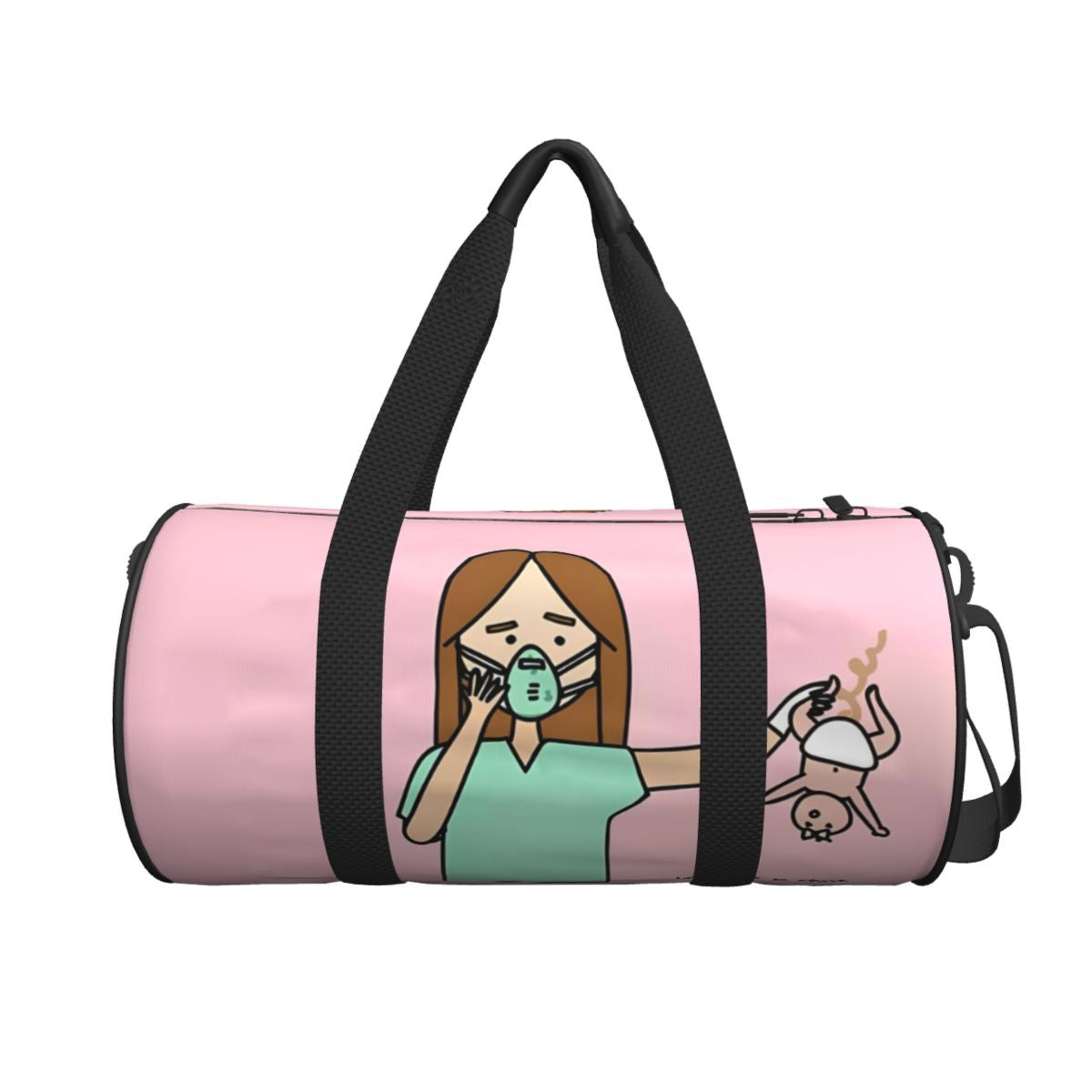 Couple Travel Bag Enfermera En Apuros Doctor Nurse Gym Bag Large Oxford Custom Handbag Colorful Casual Sports Bag