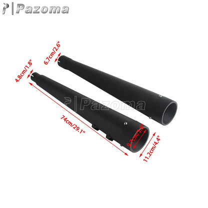 For Harley Touring Street Electra Glide Road King Special FLHRXS 2017-2023 Motorcycle Exhaust Muffler Slip-On Dual Exhaust Pipes