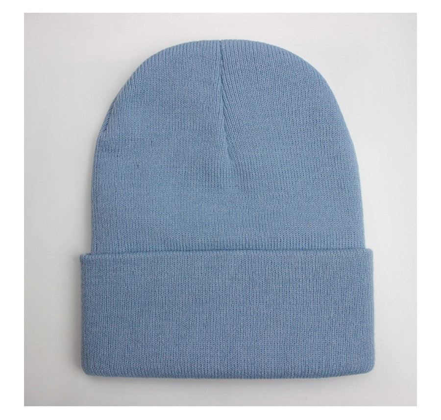 Touca Sólida Unissex Outono Inverno, Mistura de Lã, Macia e Quente, Boné de Tricô Masculino Feminino, Gorro, Toucas de Esqui, 24 Cores